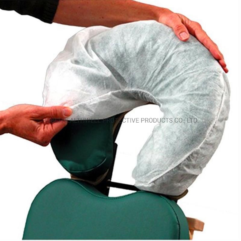 Disposable Non Woven White Color Fitted Face Rest Cover