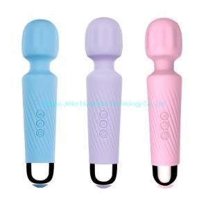 Valleymoon OEM Colorful Mini Wand Massager USB Rechargeable Vibrator Silicone Handheld Full Body Massager