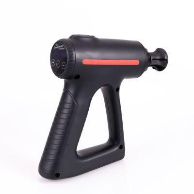 Portable Deep Tissue Massager Gun with Aluminum Housing Silicone Massage Heads