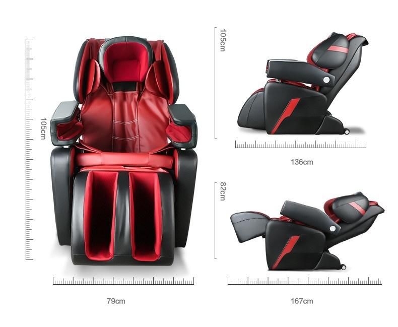 Bill Acceptor Full Body Shiatsu Massage Chair Recliner with Heat