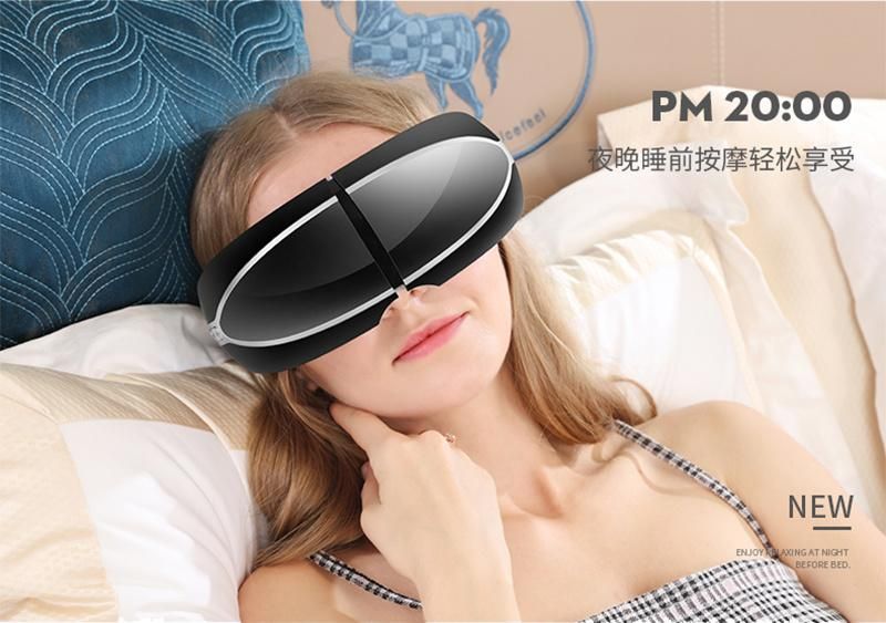 Luxury Portable Eye Massager with Music Vibration Heating Airbag