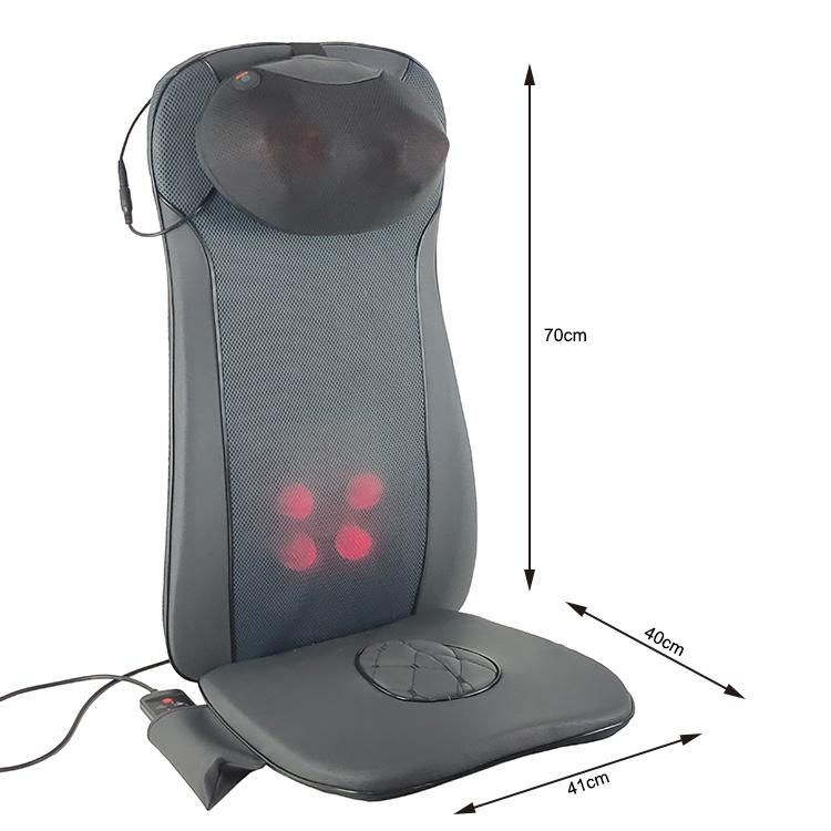 Electric Neck Shoulder Back Buttocks Shiatsu Massage Cushion with Heating and Cooling