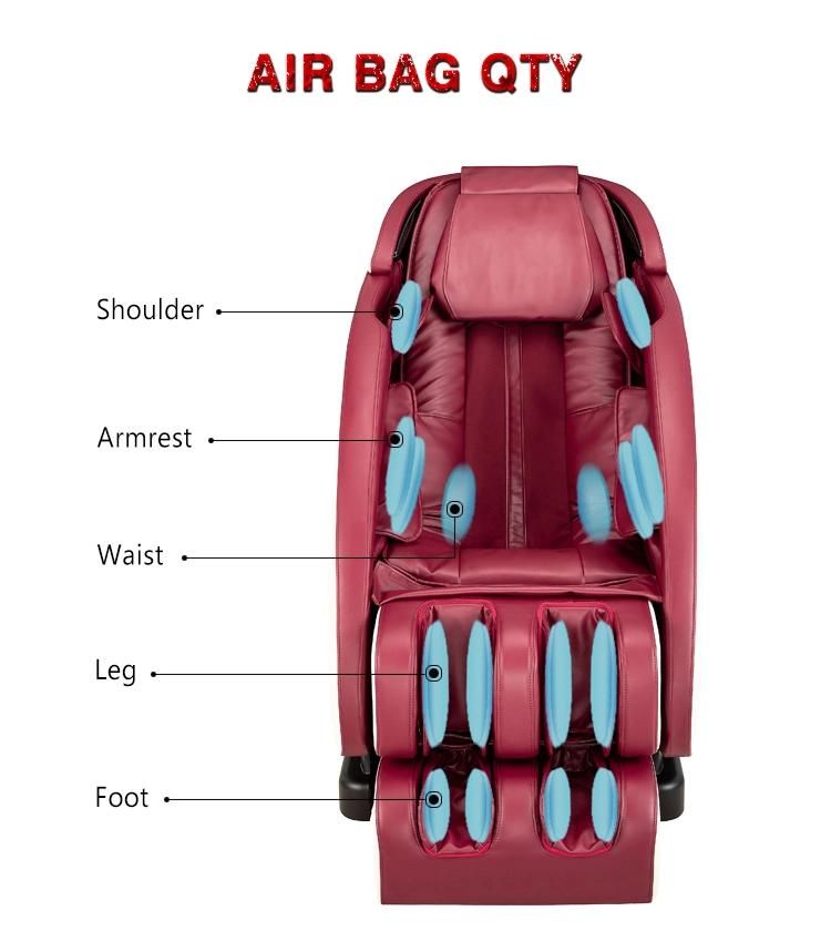 Automatic Airbag Foot Roller Shiatsu Massage Chair Office