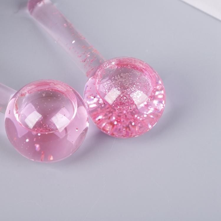 Crystal Ice Hockey Energy Massage Face Beauty Ice Globes Beauty Ball Eyes Beauty Roller Water Wave Ball