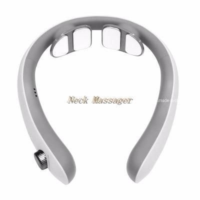 OEM ODM 2022 Health Electric EMS Impulse Mini Cervical Smart Neck Massager with Heat Function