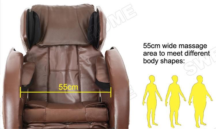 Electric 22 Roller Full Body Shiatsu Chair Massage Bluetooth Airbag Pressure Back Foot Massage Chair