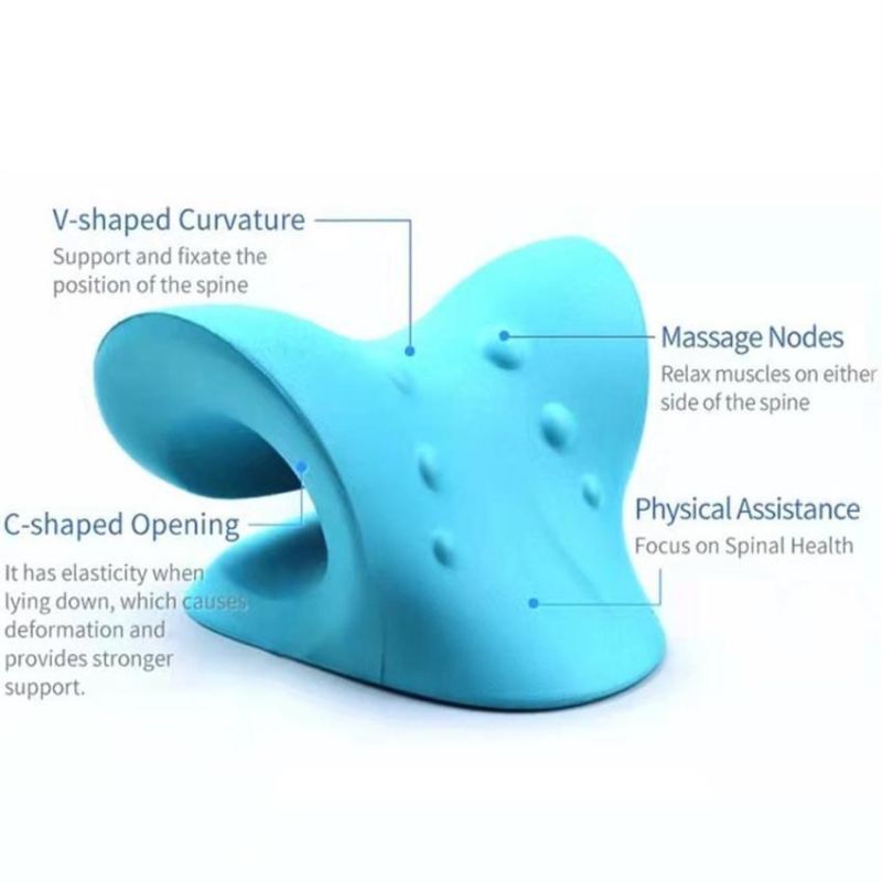 Polyurethane PU Arched Cervical Pillow Repair Sleep Massage Traction Pillow