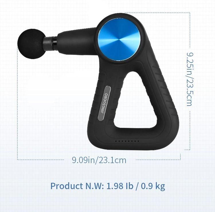 Newest Design 2021 Cordless Portable Adjustable Vibration Body Massage Gun