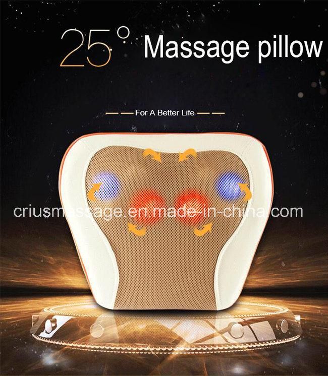 Full Body Head Back Neck Rolling Kneading Massage Pillow