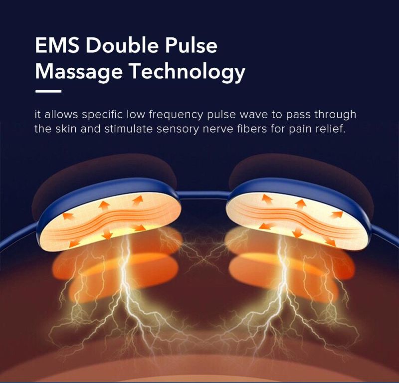 Mini Electric Wireless Vibrating Shiatsu Neck Massage Heating