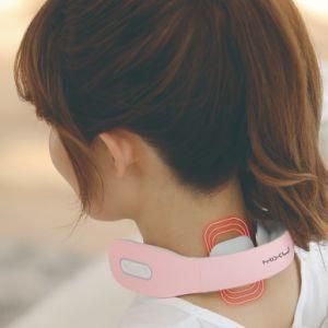Electromagnetic Pulse Heat Relieve Cervical Muscle Pain, Stiff and Fatigue Intelligent Wireless Neck Massager