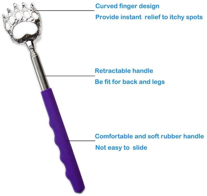 Portable Bear Claw Telescoping Metal Extendable Back Itching Back Scratcher