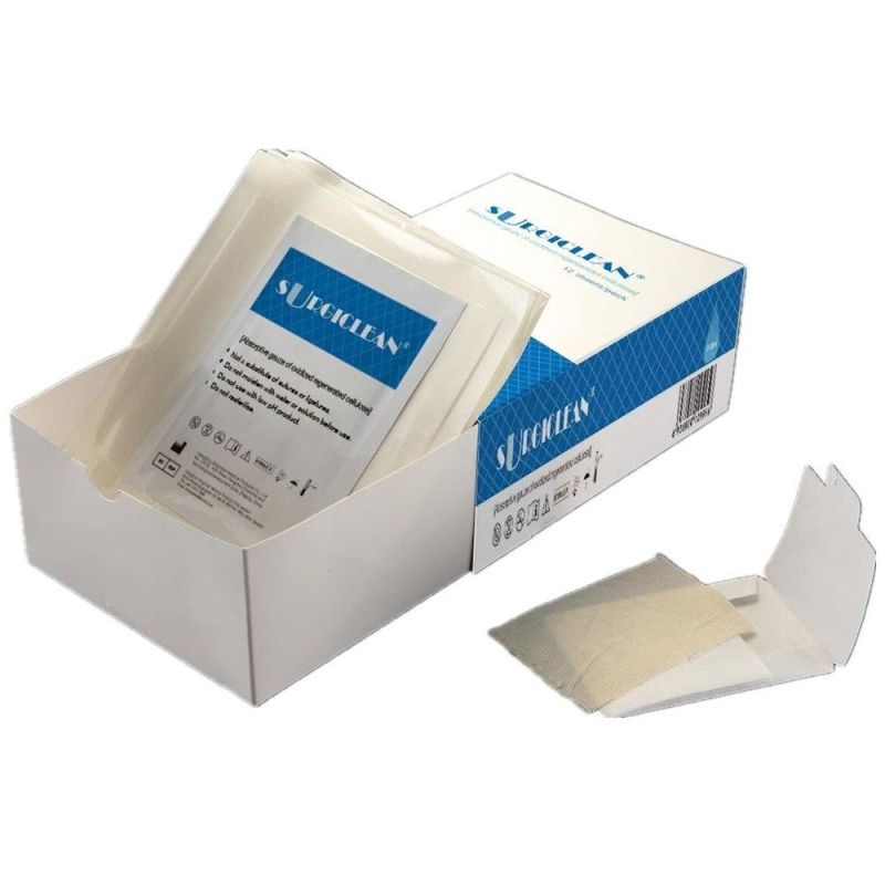 White, a Little Yellow Color Bandage Absorbable Hemostatic Gauze for Wound Dressing Hemostasis