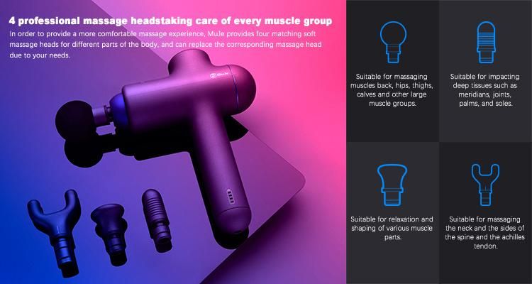 Hand-Held Body Massager Fascia Massage Gun with 24V & 2000mAh