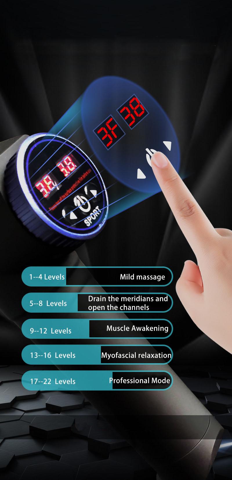 Cm2352 Handheld Vibration Fascia Massage Gun