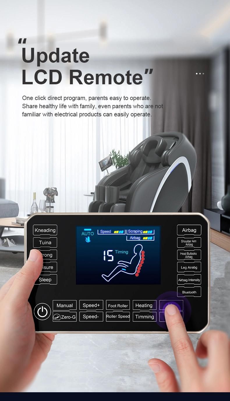 Sauron 7600 3D Body Detection Back Massager Massage Chair for Full Body Black