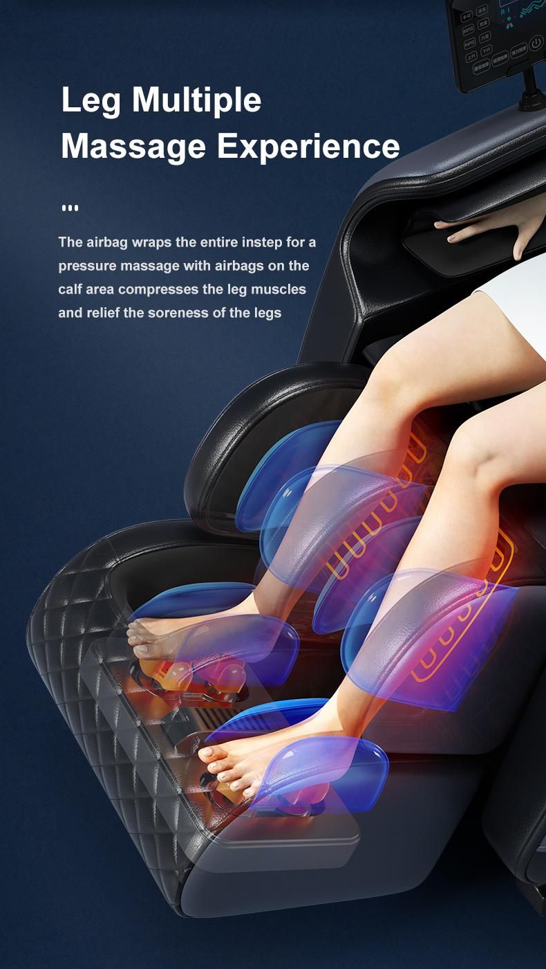 2022 Factory Direct Sillon Masajeador 4D Zero Gravity Luxury Reclining Chair Massage Muscle Stimulator Full Body Massage Chair