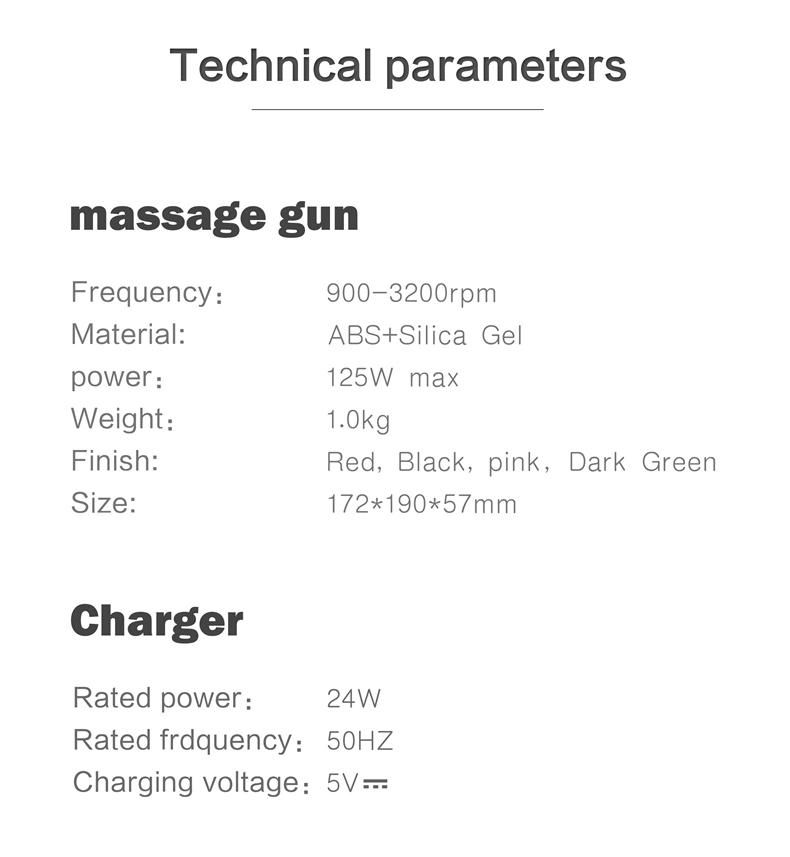 4 Head Handheld Portable Fascia Massage Cordless Mini Massage Gun High Quality Electronics
