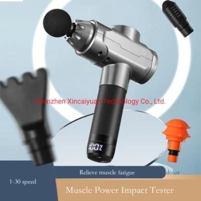 Hot Sales Amazon OEM Private Patent LCD Screen Massage Gun Vibration Fascial Muscle Deep Tissue Percussion Therapy Muscle