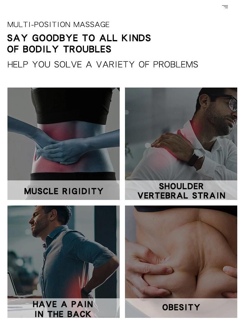 Touch Screen Body Fitness Fascia Massage Gun with Vibration