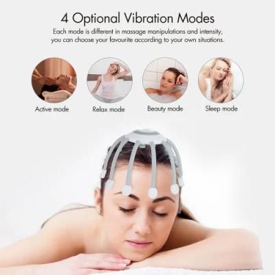 Rechargeable Electric Scalp Head Massager Electric Head Octopus Scalp Vibrating Head Massager