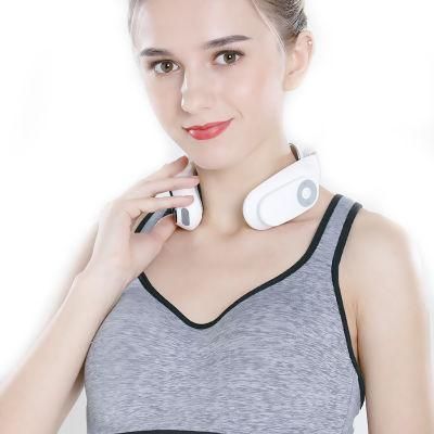 Hezheng Mini Portable Intelligent Electric Pulse Kneading Wireless Neck Massage Product Collar Hot Compress Physical Therapy