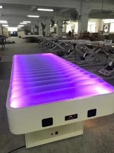 Cheap Price VIP Salon LED Light Water Massage Table with Thermal Function (D1412)