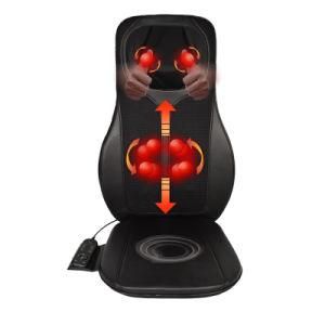 Bottom Vibrating Neck &amp; Back Relax Shiatsu Massage Cushion with Heating