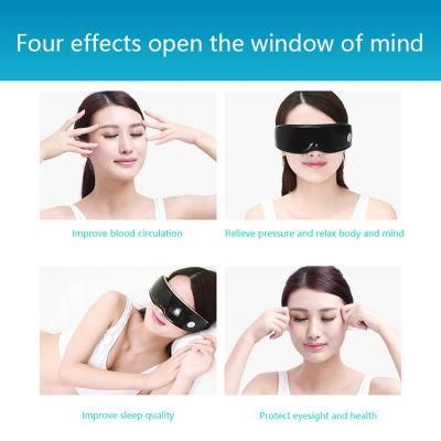 Original Hot Sale LCD Foldable Heatable Eye Massage Music Smart 6D Airbag Vibration Magnetic Therapy Eye Massager
