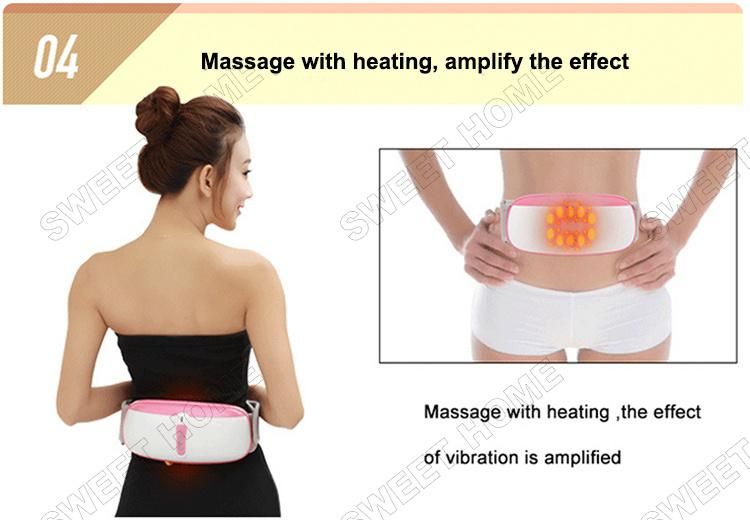 Electric Vibrating Kneading Shiatsu and Infrared Heat Belly Fat Burner Slimming Belt Body Massage Machine