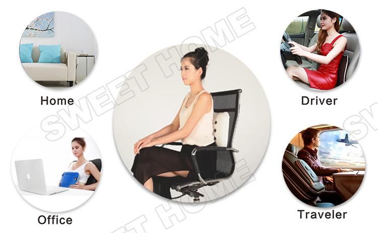 Electric Battery Operated Cordless Body Care Vibrating Shiatsu Car Massager Pillow Neck Shoulder Back Pain Lumbar Vibrator Massage Cushion