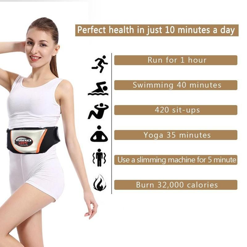 Powerful Burn Fat Body Shaper Slimming Vibro Shape Professional Vibration Tone Body Toning Belt Massage with Heating Function