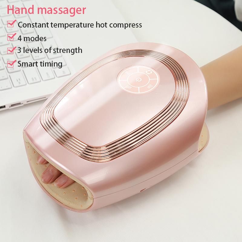 Electric Cordless Hand SPA Massager with Heat & Compression Pressure Point