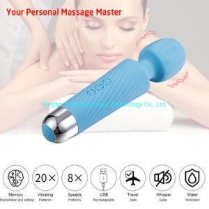 Valleymoon USB Rechargeable 100% Waterproof Silicone Vibrator AV Magic Japanese Sex for Women Sex Toys