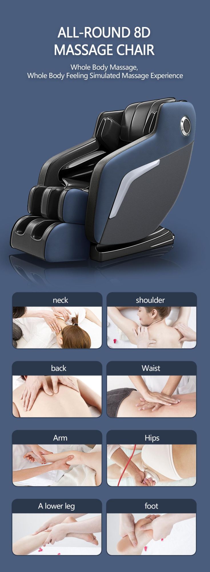 Wholesale Luxury Full Body Air Pressure Massage Chair Made in China
