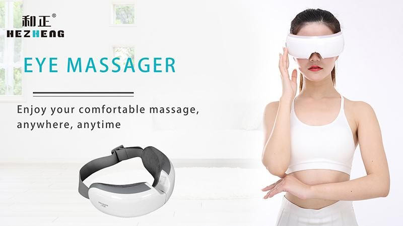 Hezheng Factory Directly Eye Massager Mask Cheapest Rechargeable Sonic Vibration Eyes Care Mask Massager