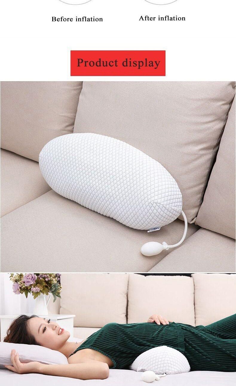 Inflatable Waist Support Pillow Pain Relief Heat Therapy and Massage