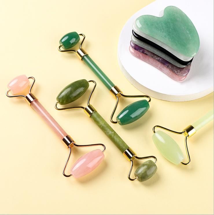 Jade Roller Rose Quartz for Face Massage Facial Jade Roller