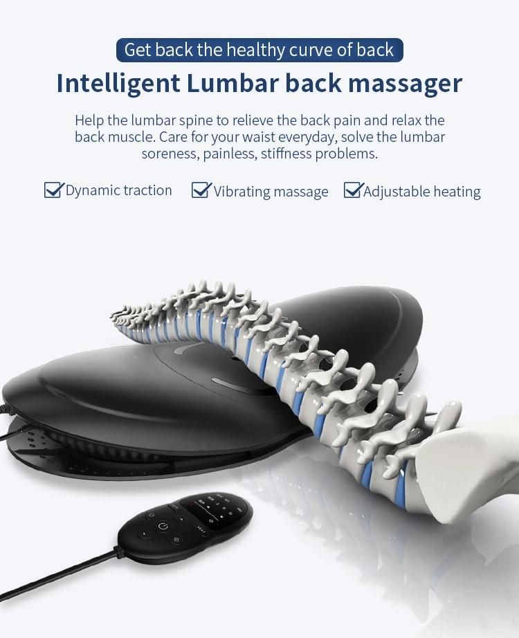 Intelligent Remote Control Electric Lumbar Massager with Heat and Air Traction Back Strecther Massager