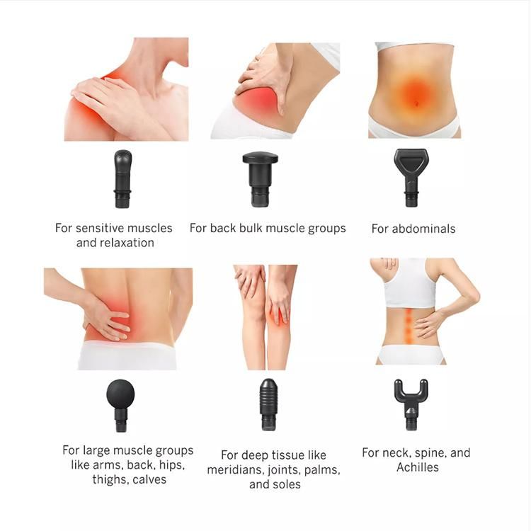 2021 Dropshipping Logo Deep Tissue Vibration Sport Booster Percussion Body Muscle Massage Gun