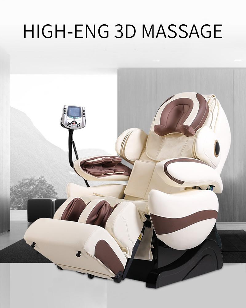 Best 2022 Electric 4D Shiatsu Massage Chair Full Body Massager with High Qualified PU