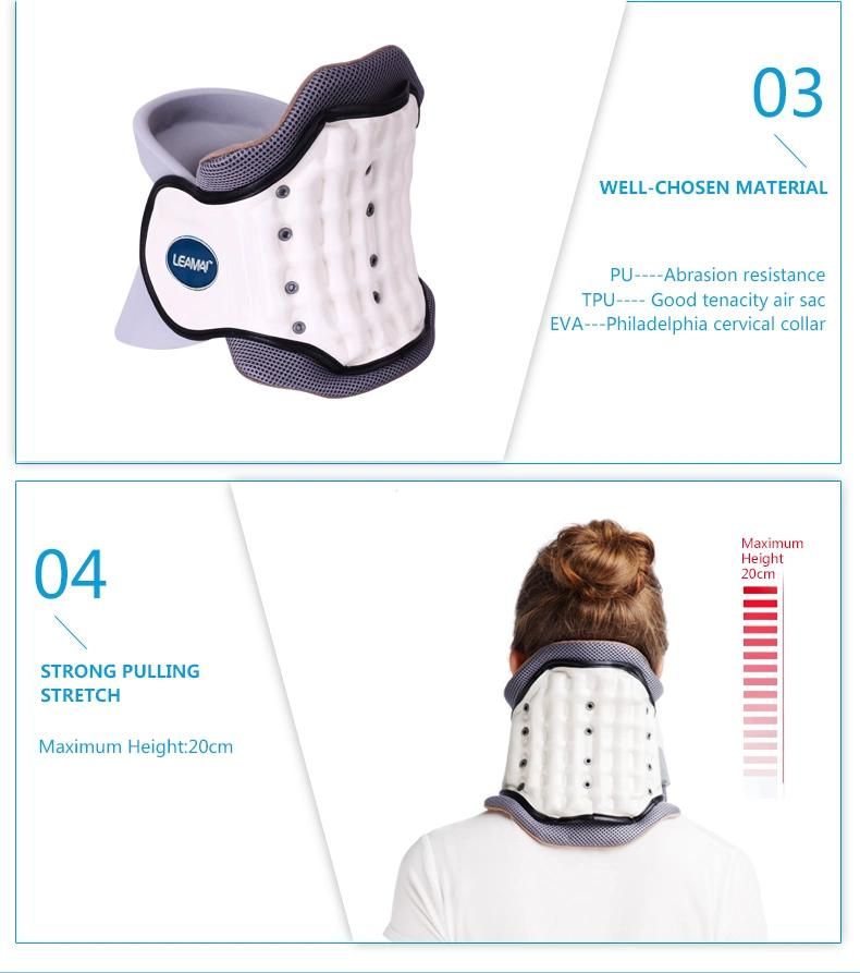 Goldenwell Adjustable Enhanced Support Cervical Collar Continuous Neck Traction