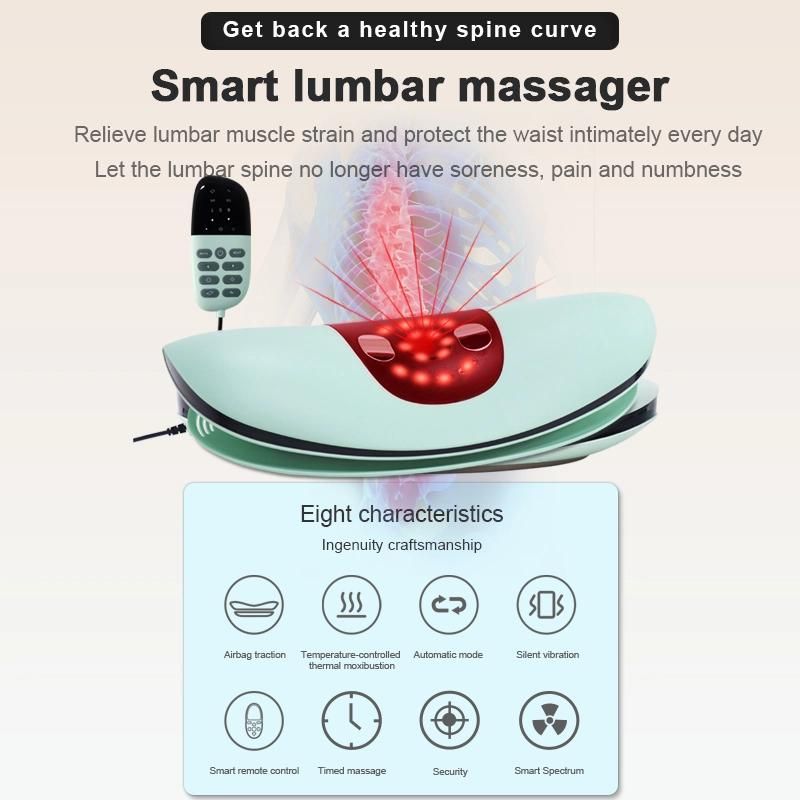 Pain Relief Stretching Device Back Cracker Multi-Level Back Rechargeable Lumbar Spine Massager