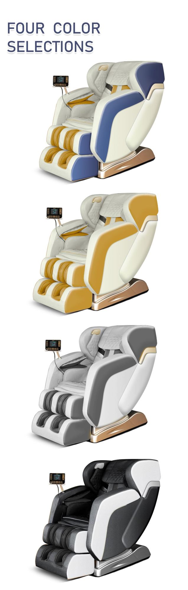 Russia Korea Electric Full Body Zero Gravity Massage Chair Kneading Shiatsu Massage Chair Sofa Heating with Bluetooth Music