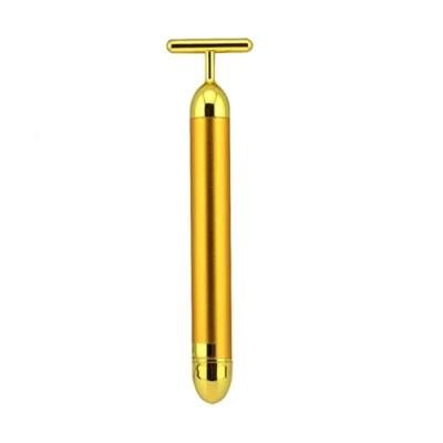 OEM Available 24K Golden T Shape Facial Massager