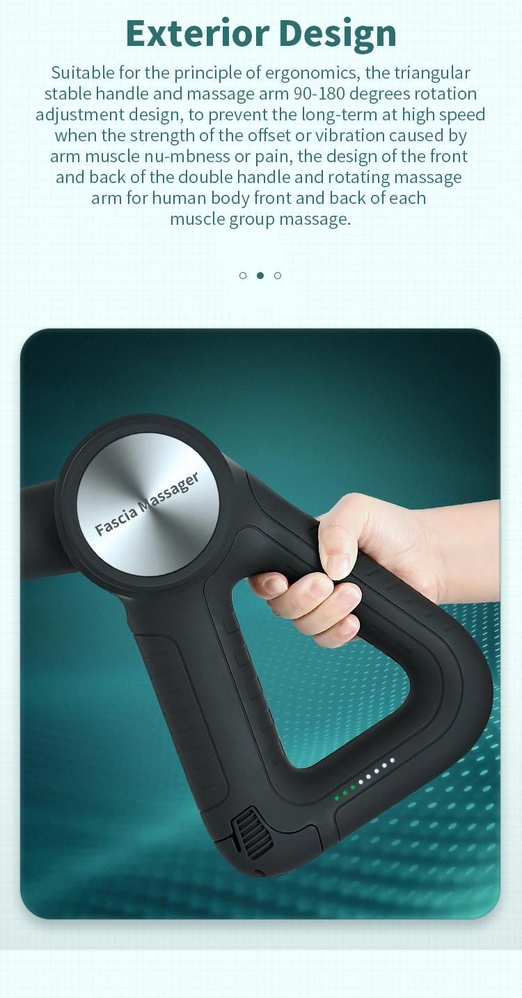 EVA Case for Massage Gun Hammer Massage Gun with Heat Massage Gun Set with Cord Electric Rechargeable Battery