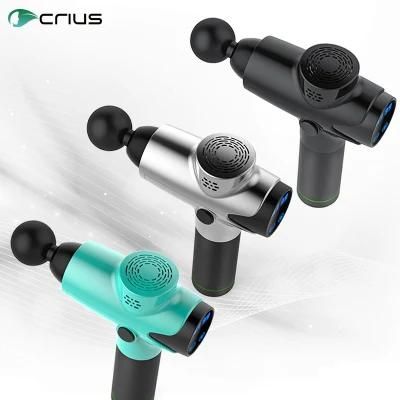Crius Handheld Cordless Deep Muscle Tissue Sports Vibration Massage Gun with LED Touch Screen