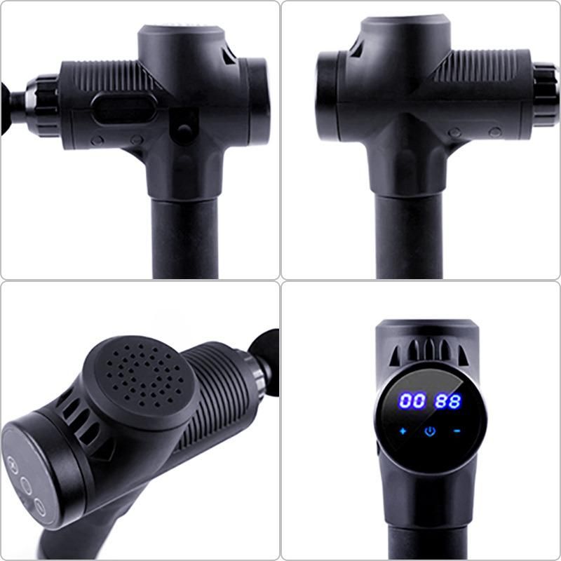 ABS/Silicone, ABS Round Tahath Color Box /Brown Carton Body Muscle Massager Gun