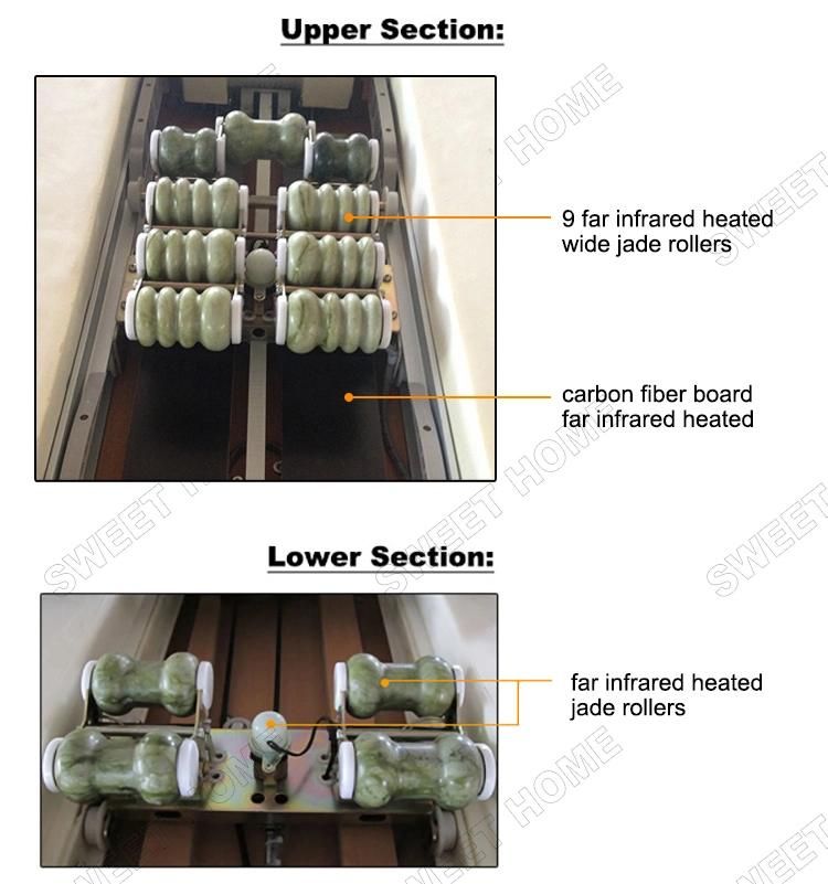 China Wholesale Electric Automatic Full Body Thai Acupressure Infrared Heating Table Thermal Jade Roller Spine Massage Bed