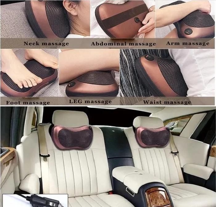 Manufacturer Price Massage Pillow for Car and Office Use with Kneading and Heating Function